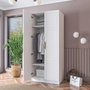 Hanah Home Armario Blanco con Estanterías